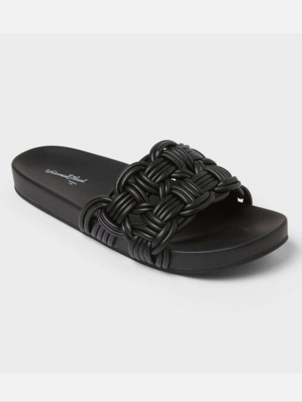 NWT! Universal Thread, Women's Harlow Slide Sandals, Black, Size 7.5